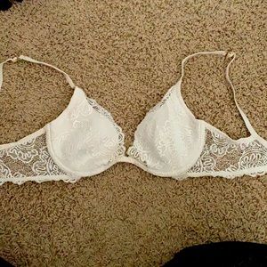 36C white lace bra